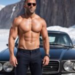 Jason Statham shirtless look